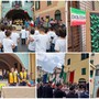 Dolcedo, il Lions Club Imperia la Torre dona la bandiera italiana e la costituzione ai bambini della Littardi (foto e video)