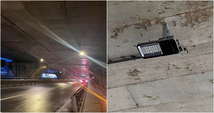 Nuovi punti luce sotto il viadotto della stazione di Imperia, un intervento per rendere più sicuro il transito veicolare