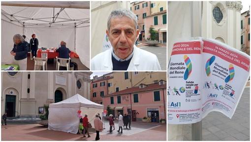 Imperia, l'info point dell'Asl 1 in piazza San Giovanni per la Giornata mondiale del rene (video)