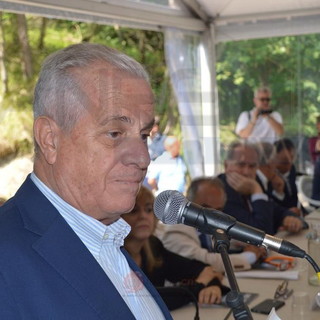 Claudio Scajola, durante l'intervento alla presentazione del progetto sulla 'Armo-Cantarana'