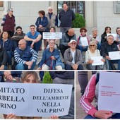 Imperia, sit-in del Comitato Aurelia Bis Prino Garbella davanti al Comune (video)