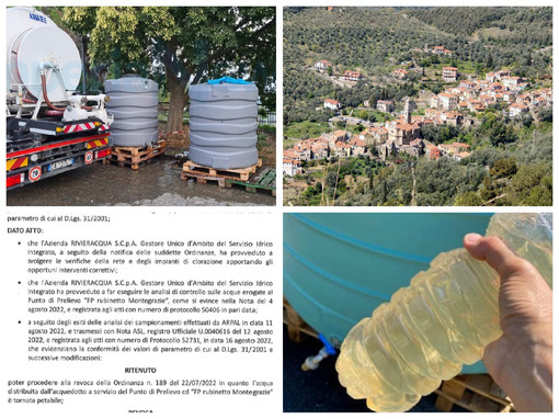 Imperia, dopo quasi un mese l'acqua di Montegrazie "ritorna" potabile: le analisi dell'Arpal evidenziano valori 'conformi' Imperia, dopo quasi un mese l'acqua di Montegrazie "ritorna" potabile: le analisi dell'Arpal evidenziano valori 'conformi'