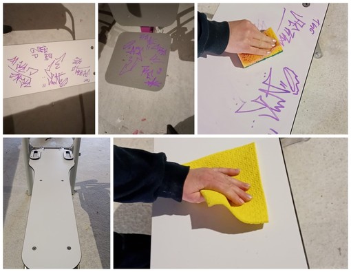 Vandalizzata la nuova palestra sulla Ciclabile, le attrezzature ripulite da una volontaria