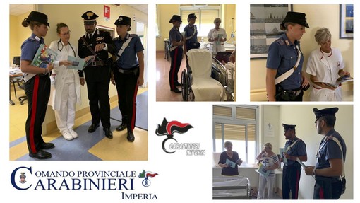 Carabinieri in ospedale ad Imperia e Sanremo: prosegue l'iniziativa dell'Arma in collaborazione con l'Asl 1
