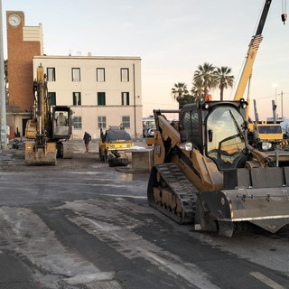 Imperia, asfaltata l'area dove è stata demolita la palazzina della Capitaneria di Porto