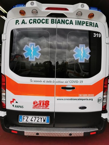 Ambulanza croce bianca Imperia