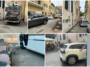 Cantiere di via Agnesi, camper incastrato nel 'budello' di via Ardoino. Traffico in tilt, interviene la polizia penitenziaria