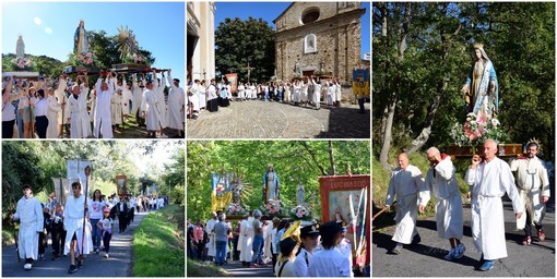 Lucinasco, i fedeli in processione alla Cappelletta del Monte Acquarone (foto) Lucinasco, i fedeli in processione alla Cappelletta del Monte Acquarone (foto)
