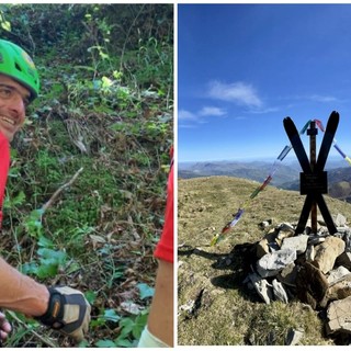 Ad un anno dalla morte il soccorso alpino ricorda il collega e medico Grollero: posta la stele sulla cima Garlenda (foto)