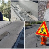 Imperia: buche, avvallamenti e asfalti usurati, Bozzano: "Situazione strade problematica" (foto e video) Imperia: buche, avvallamenti e asfalti usurati, Bozzano: "Situazione strade problematica" (foto e video)