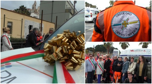 La Croce d'Oro di Cervo ha un nuovo mezzo per il trasporto dei disabili La Croce d'Oro di Cervo ha un nuovo mezzo per il trasporto dei disabili