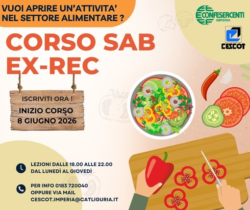 Corso abilitante per commercio e somministrazione alimenti (ex-rec) Corso abilitante per commercio e somministrazione alimenti (ex-rec)