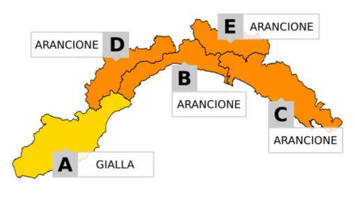 Maltempo, confermata l'allerta gialla per temporali. Arancione sul Levante Maltempo, confermata l'allerta gialla per temporali. Arancione sul Levante