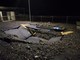 Sanremo: una voragine enorme si è formata questa notte in strada Tre Ponti. Sul posto la Polizia Municipale che ha transennato l'area (Foto e Video)