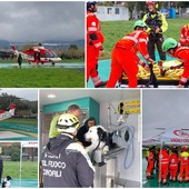 Imperia, all'eliporto esercitazione del nucleo cinofili dei vigili del fuoco (foto e video) Imperia, all'eliporto esercitazione del nucleo cinofili dei vigili del fuoco (foto e video)