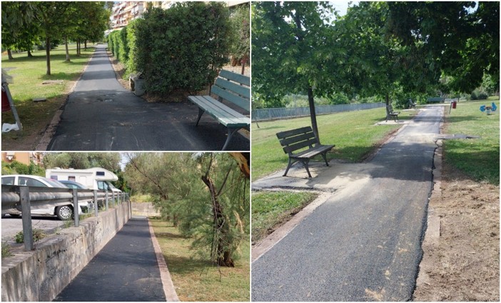 Imperia, riqualificati i percorsi nel parco giochi di corso Allende