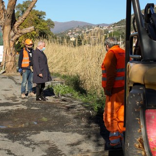 Imperia: sopralluogo del sindaco Scajola al cantiere di Piani: "Intervento da quasi due milioni e mezzo di euro"