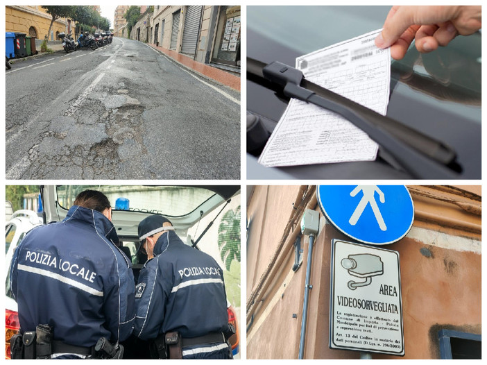 Imperia, multe. Il Comune spera in due milioni: la metà per vigili urbani, buche e telecamere Imperia, multe. Il Comune spera in due milioni: la metà per vigili urbani, buche e telecamere