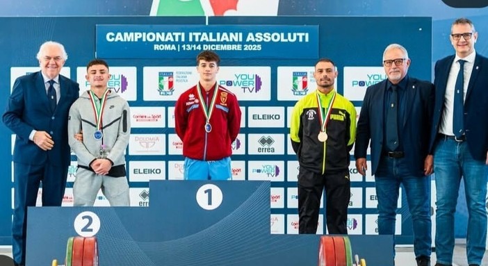 Sollevamento pesi: il dianese Christian Di Maria conquista l'argento agli Assoluti