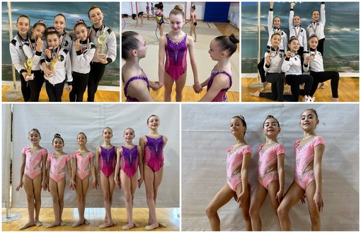 Ginnastica ritmica, qualificate ai campionati nazionali a squadre le farfalle del Cerchio d’Oro