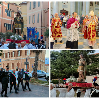 Imperia, la processione di San Maurizio lungo le vie del centro: in piazza Roma preghiera per gli studenti  (foto e video)