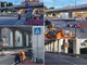 Imperia, nuovo attraverso pedonale rialzato alla rotonda dell'autostrada a Oneglia