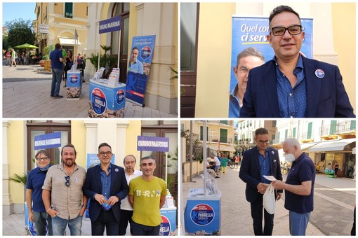 Elezioni a Diano Marina, Parrella ha le idee chiare: "No al progetto varato per la scuola in via Biancheri. Il commercio va tutelato, faremo una rivoluzione fiscale" (foto e video)