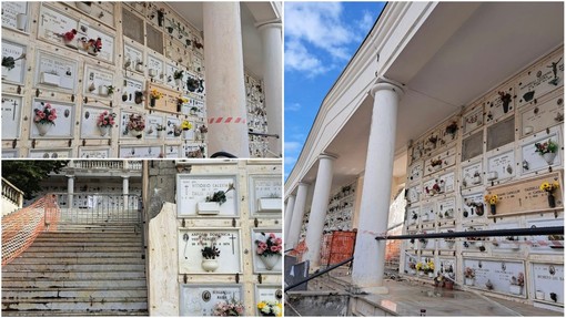 Degrado nel cimitero di Porto Maurizio: insorge l'opposizione (foto)