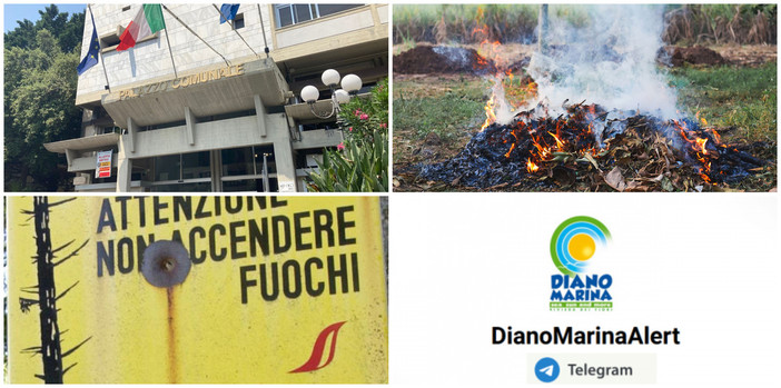 Pericolo incendi, divieto di accendere fuochi a Diano Marina Pericolo incendi, divieto di accendere fuochi a Diano Marina