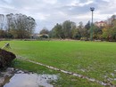 Gli effetti dell'alluvione dellos corso anno sul campo 'Perotti' di Dego
