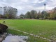 Gli effetti dell'alluvione dellos corso anno sul campo 'Perotti' di Dego