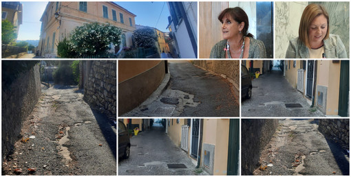 Degrado a Costa d'Oneglia,  Amoretti e Mameli: "Servono le grandi opere ma anche le 'piccole' cose" (foto)