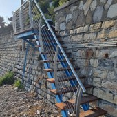 Ex Pennello di Oneglia, torna la scala sul lungomare. D'Agostino: "Era stata rimossa per essere rinnovata" Ex Pennello di Oneglia, torna la scala sul lungomare. D'Agostino: "Era stata rimossa per essere rinnovata"