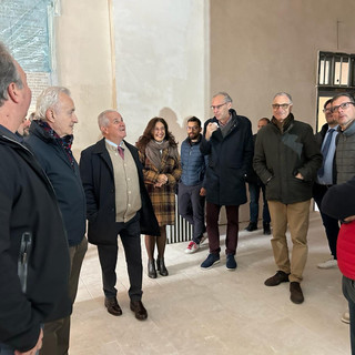 Imperia, sopralluogo del sindaco Scajola presso il 'Collegio' di Piazza Calvi (foto)