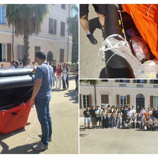 A Imperia simulato un naufragio in piazza Roma