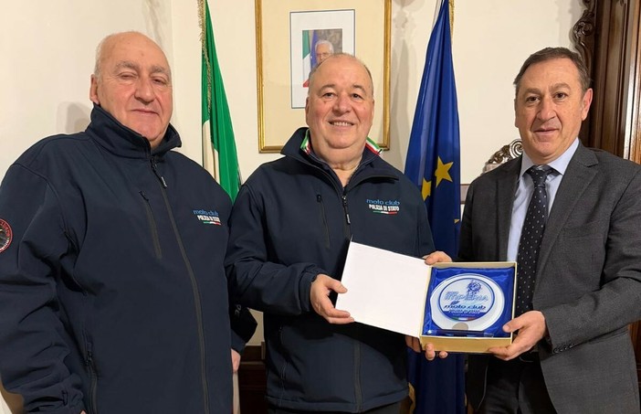 Incontro tra il Prefetto di Imperia e il Moto Club della Polizia di Stato