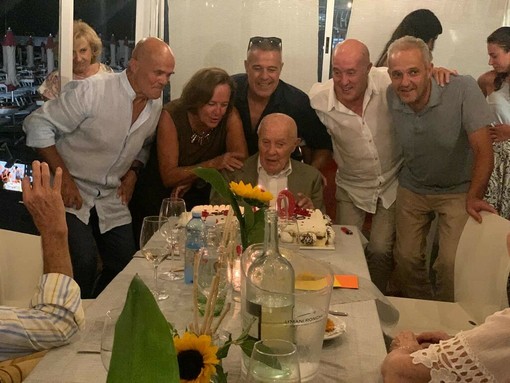 Francesco Dente il giorno del suo centesimo compleanno