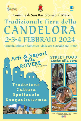 A San Bartolomeo al Mare conto alla rovescia per la Fiera della Candelora