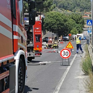 Fuga di gas a Barcheto: intervento dei vigili del fuoco e strada chiusa