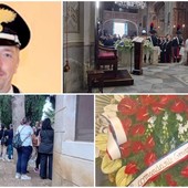 Tenente dei carabinieri morto, in centinaia al funerale di Diego Bonavera Tenente dei carabinieri morto, in centinaia al funerale di Diego Bonavera