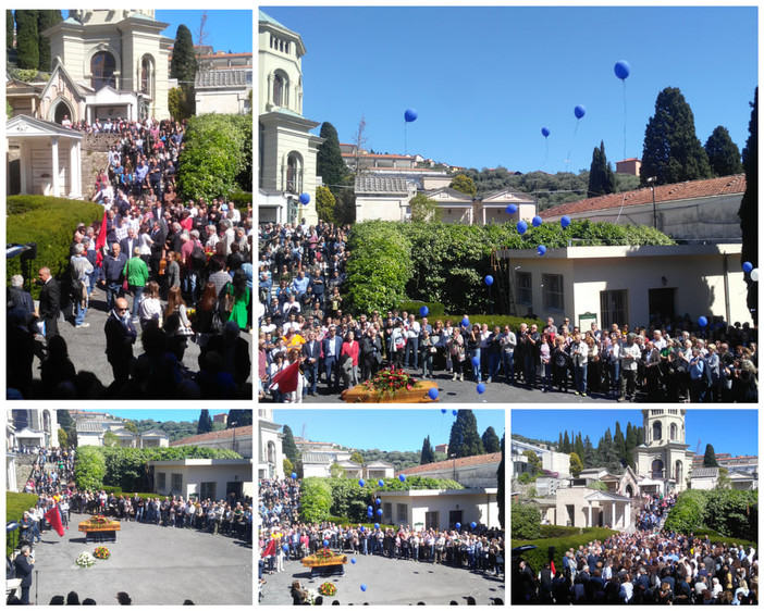 Imperia: in centinaia per l'ultimo saluto a Pasquale Indulgenza (FOTO) Imperia: in centinaia per l'ultimo saluto a Pasquale Indulgenza (FOTO)
