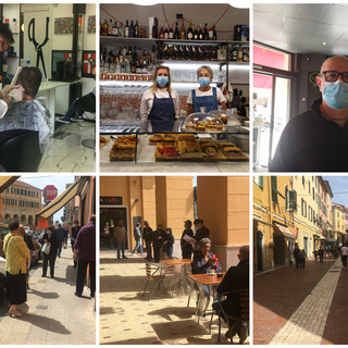 Imperia, da oggi si riparte: riaprono commercio al dettaglio, parrucchieri ed estetisti. Si avvia ufficialmente la fase due (foto e video)
