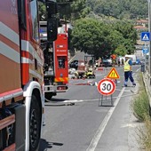 Fuga di gas a Barcheto: intervento dei vigili del fuoco e strada chiusa Fuga di gas a Barcheto: intervento dei vigili del fuoco e strada chiusa