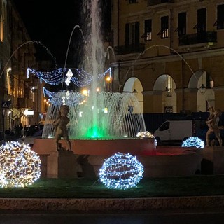 La fontana di piazza Dante a Imperia