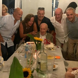 Francesco Dente il giorno del suo centesimo compleanno