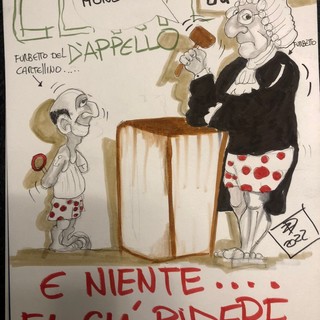 L'assoluzione dei 'furbetti del cartellino' vista dalla matita del 'Pirata' Davide Zanni