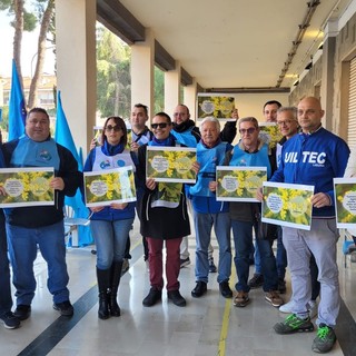 Giornata Internazionale della Donna, un flash mob Uil all'Ospedale di Imperia contro le aggressioni al personale sanitario femminile  (foto)