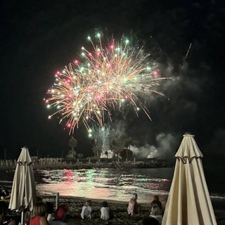 Fuochi d'artificio a Diano Marina