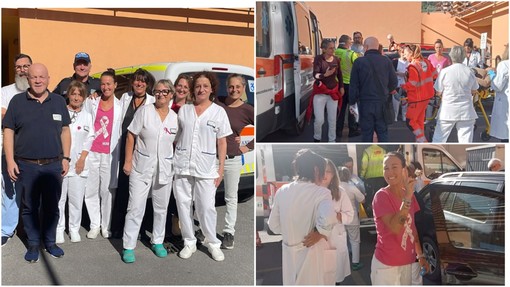 Bimba ha fretta di venire al mondo: fiocco rosa al Palasalute di Imperia per la nascita della piccola Lina Bimba ha fretta di venire al mondo: fiocco rosa al Palasalute di Imperia per la nascita della piccola Lina