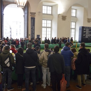 Gli azzurri del tennis Fabio Fognini, Andreas Seppi e Simone Bolelli incontrano tanti giovani tennisti a Genova Gli azzurri del tennis Fabio Fognini, Andreas Seppi e Simone Bolelli incontrano tanti giovani tennisti a Genova
